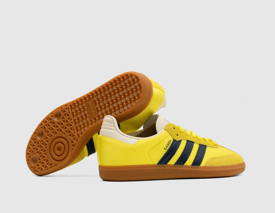 adidas Originals Women's Samba OG Shock Yellow / Night Indigo - Cream White