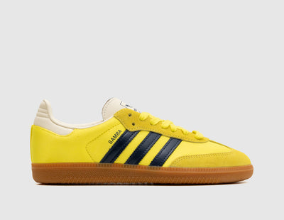 adidas Originals Women's Samba OG Shock Yellow / Night Indigo - Cream White - Sneakers