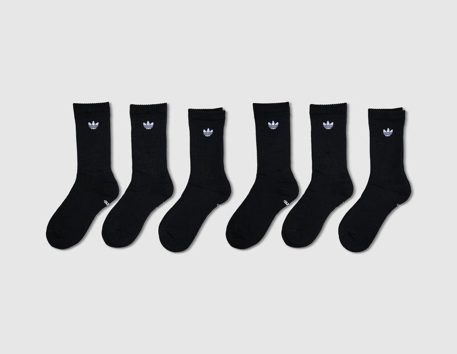 adidas Originals Trefoil 2.0 Crew Socks (6-Pack) / Black