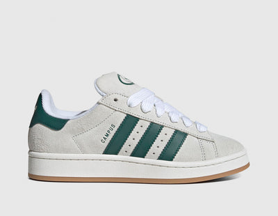 adidas Originals Women's Campus 00s Crystal White / Core White - Collegiate Green - Sneakers