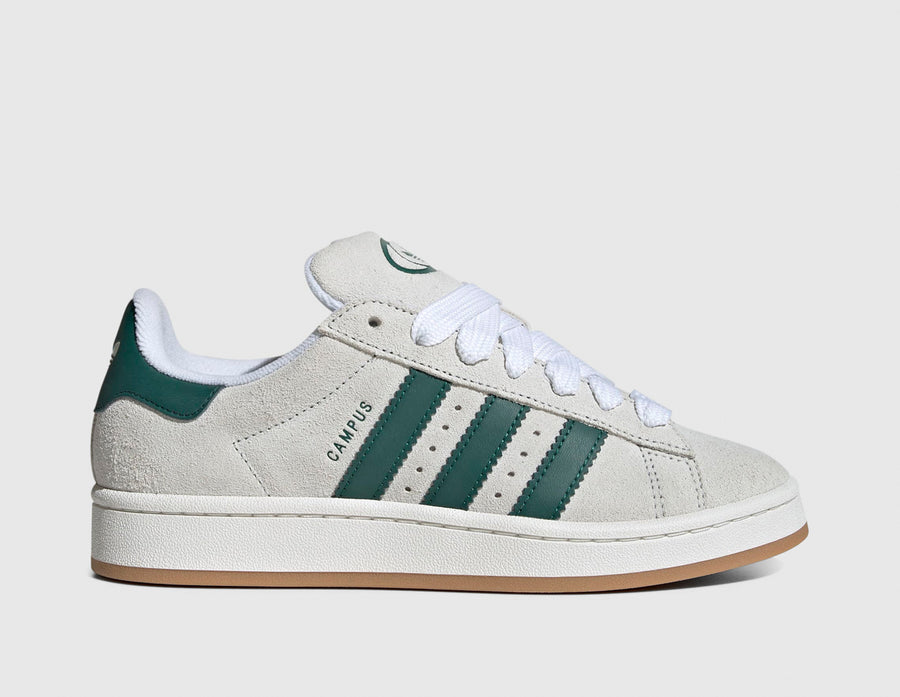 adidas Originals Women's Campus 00s Crystal White / Core White - Collegiate Green