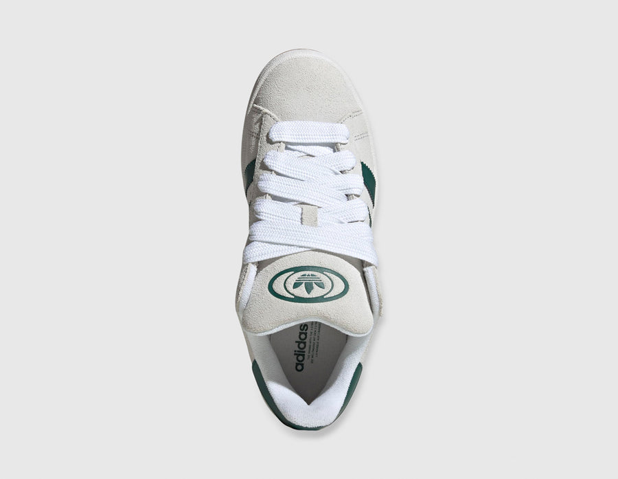 adidas Originals Women's Campus 00s Crystal White / Core White - Collegiate Green