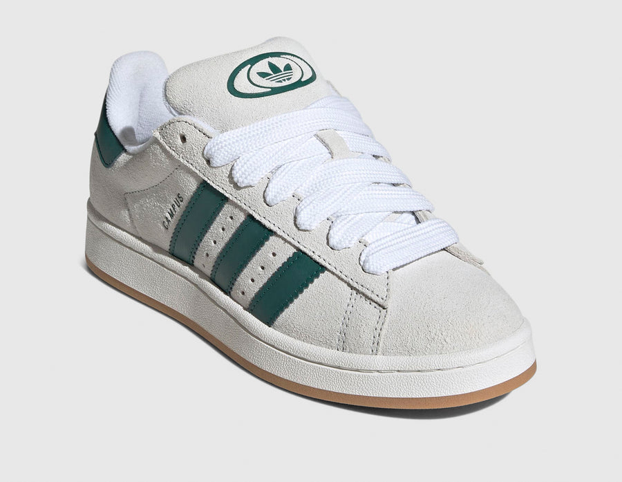 adidas Originals Women's Campus 00s Crystal White / Core White - Collegiate Green