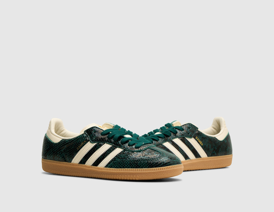 adidas Originals Women's Samba OG Cream White / Collegiate Green