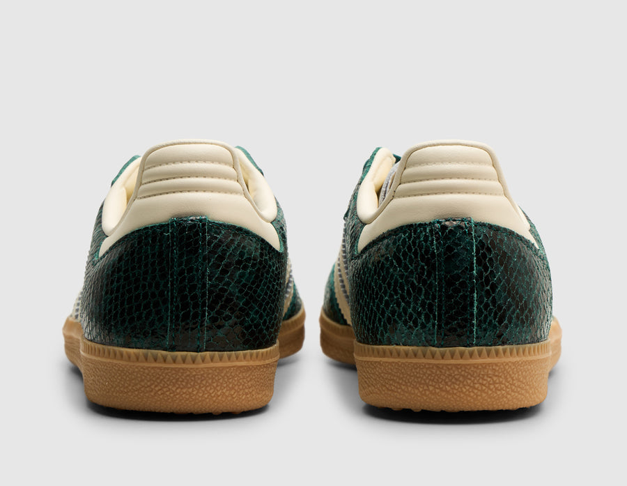 adidas Originals Women's Samba OG Cream White / Collegiate Green