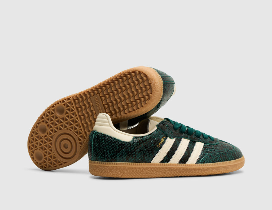 adidas Originals Women's Samba OG Cream White / Collegiate Green