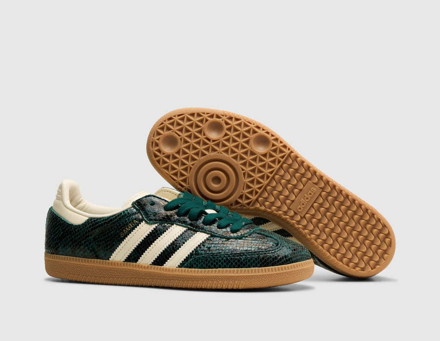 adidas Originals Women's Samba OG Cream White / Collegiate Green