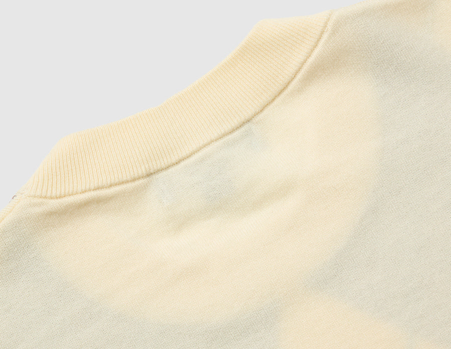 Fred Perry Argyle Knitted T-shirt / Ecru