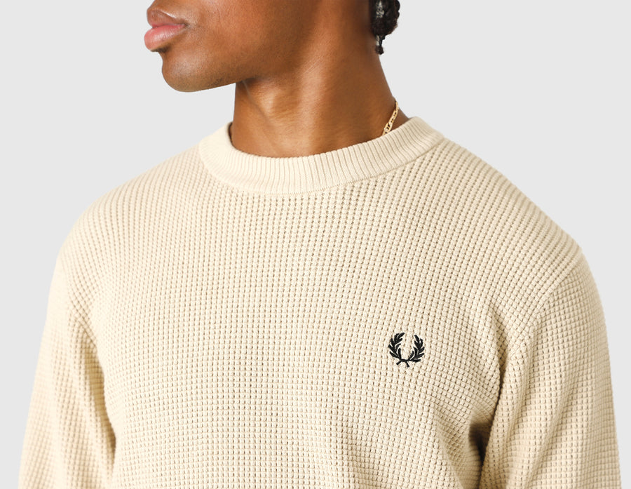 Fred Perry Waffle Stitch Jumper / Oatmeal