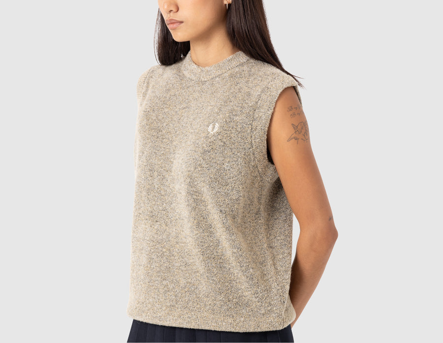 Fred Perry Women's Boucle Tank Warm Stone / Ecru