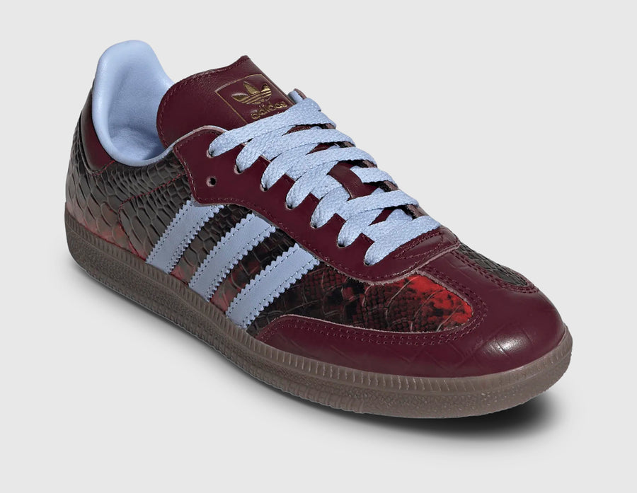 adidas Originals Women's Samba OG Maroon / Blue Dawn