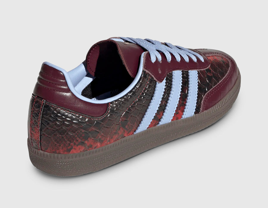 adidas Originals Women's Samba OG Maroon / Blue Dawn