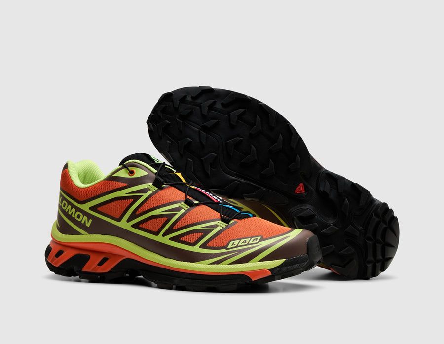 Salomon XT-6 Red Orange / Sharp Green - Black