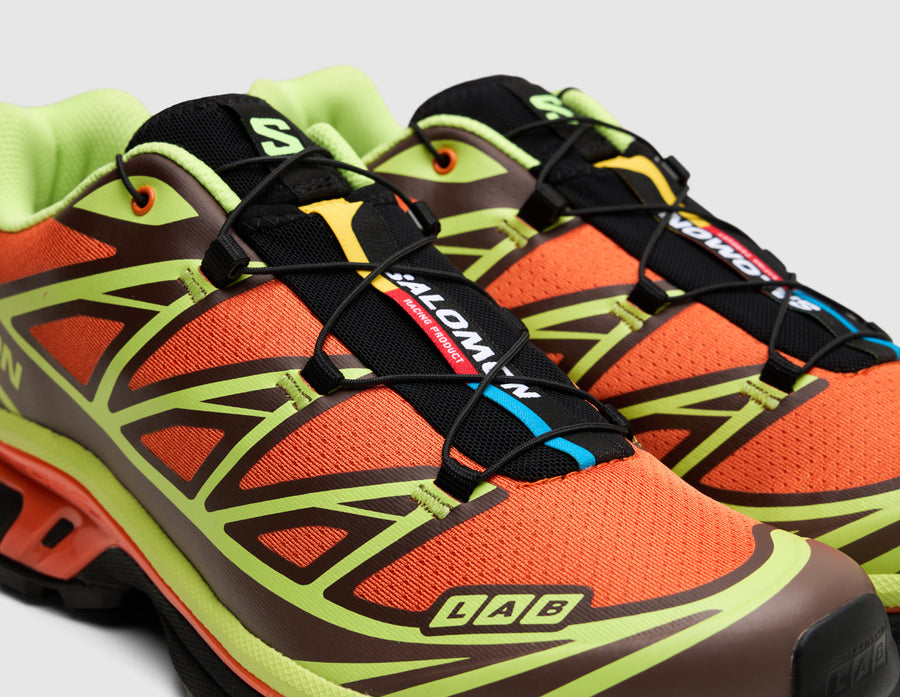 Salomon XT-6 Red Orange / Sharp Green - Black