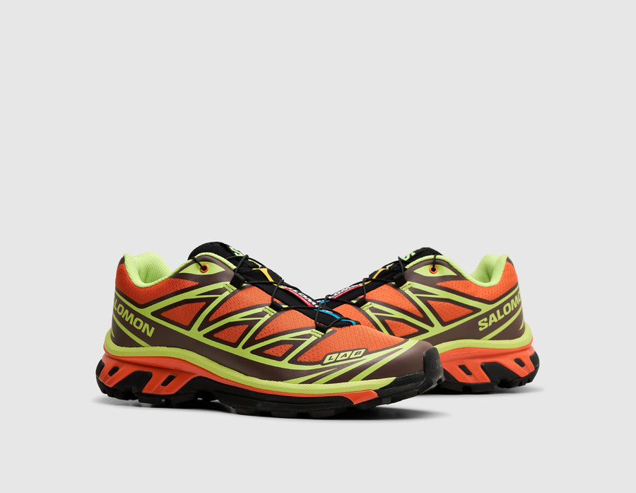 Salomon XT-6 Red Orange / Sharp Green - Black
