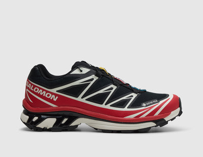 Salomon XT-6 GORE-TEX Black / Flame Scarlet - Vanilla Ice - Sneakers
