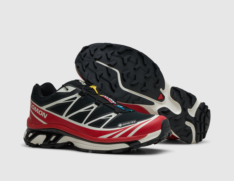 Salomon XT-6 GORE-TEX Black / Flame Scarlet - Vanilla Ice