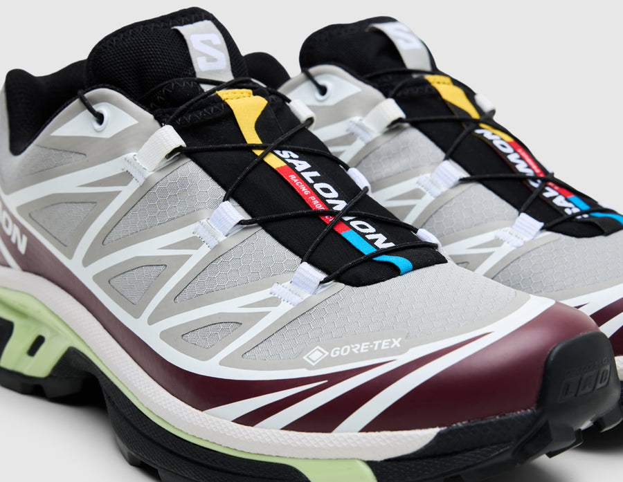 Salomon XT-6 GTX Paloma / Maroon Banner