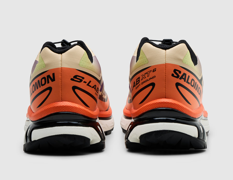 Salomon XT-6 Black / Almond Cream - Dragon Fire