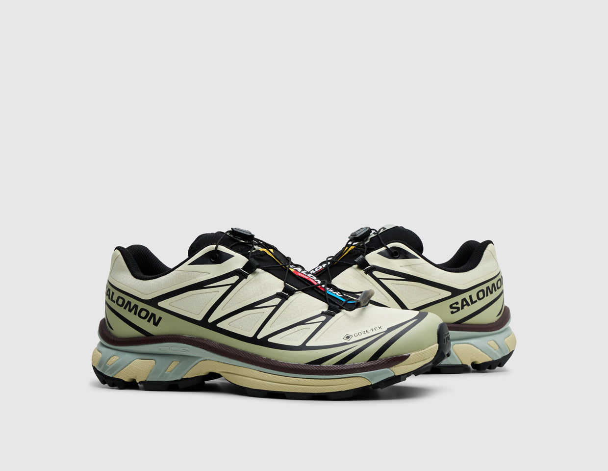 Salomon XT-6 GTX Asparagus Green / Tea - Brown Chocolate – size