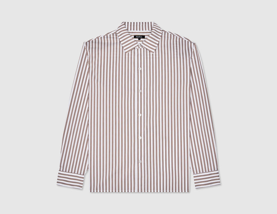 Malbon Lunedi Cotton Poplin Shirt / Cream