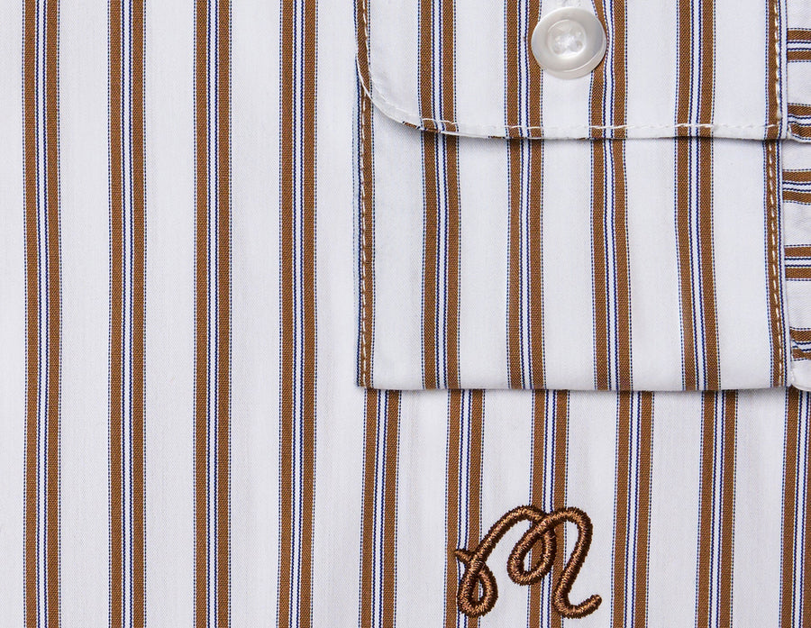 Malbon Lunedi Cotton Poplin Shirt / Cream