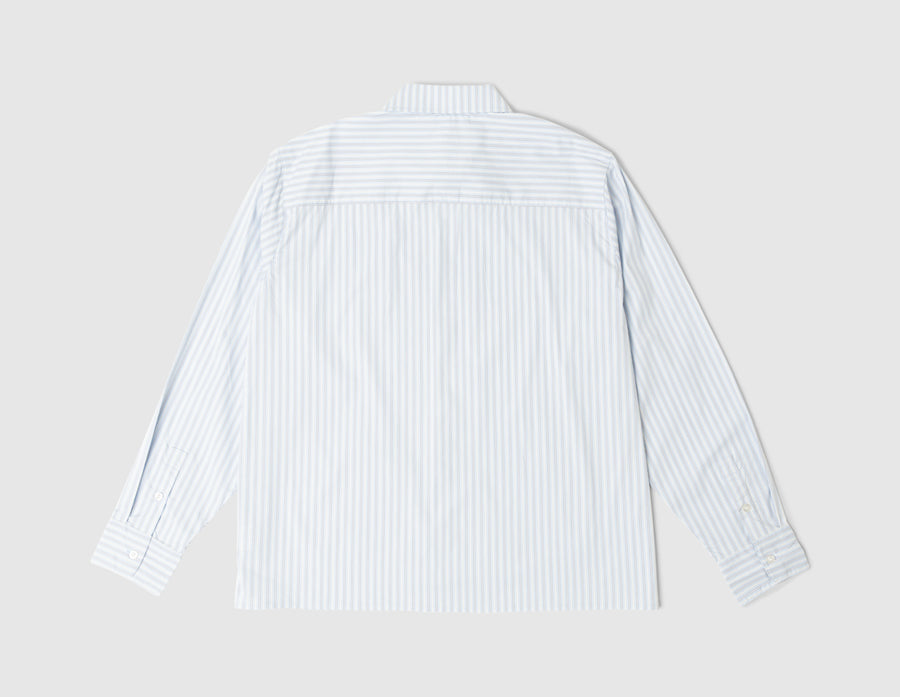 Malbon Lunedi Cotton Poplin Shirt / Light Blue