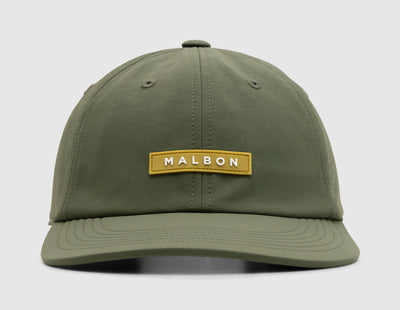 Malbon Block Nylon Packable Hat / Cypress Green
