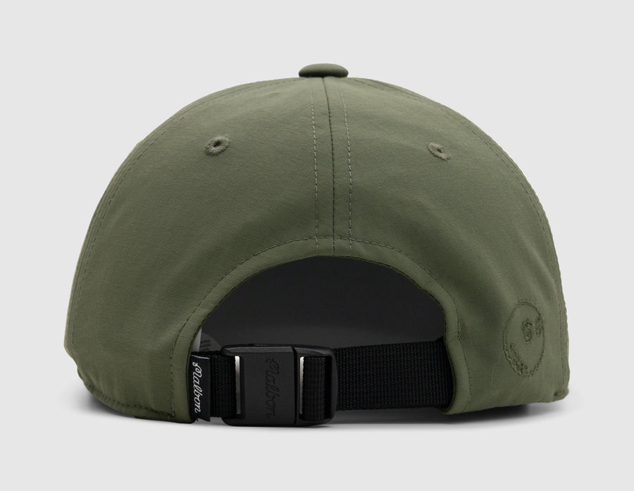 Malbon Block Nylon Packable Hat / Cypress Green