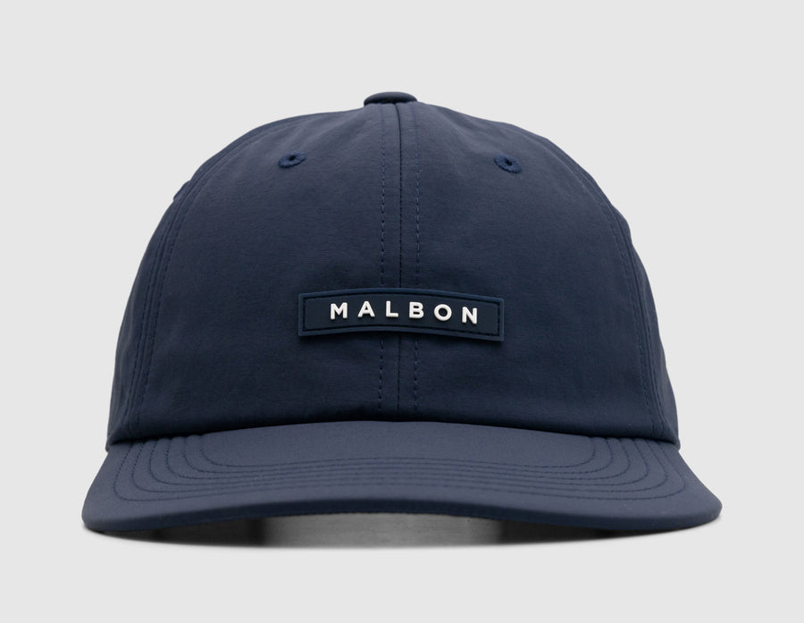 Malbon Block Nylon Packable Hat / Navy