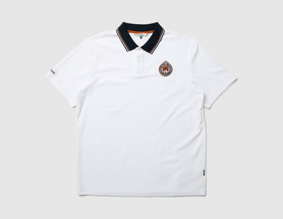 Malbon Fairway Oakwood Polo / White