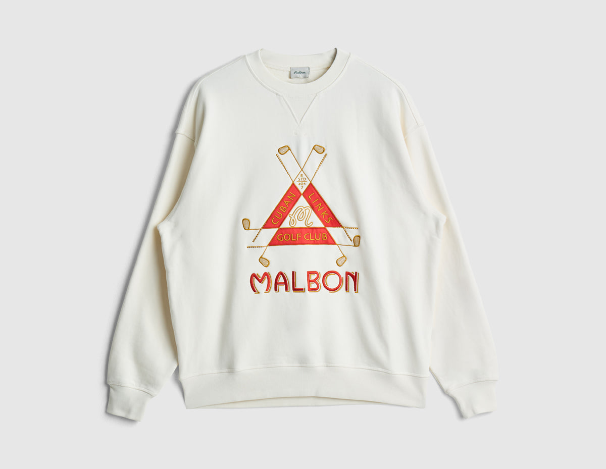 Malbon Trinity Crewneck / Cream