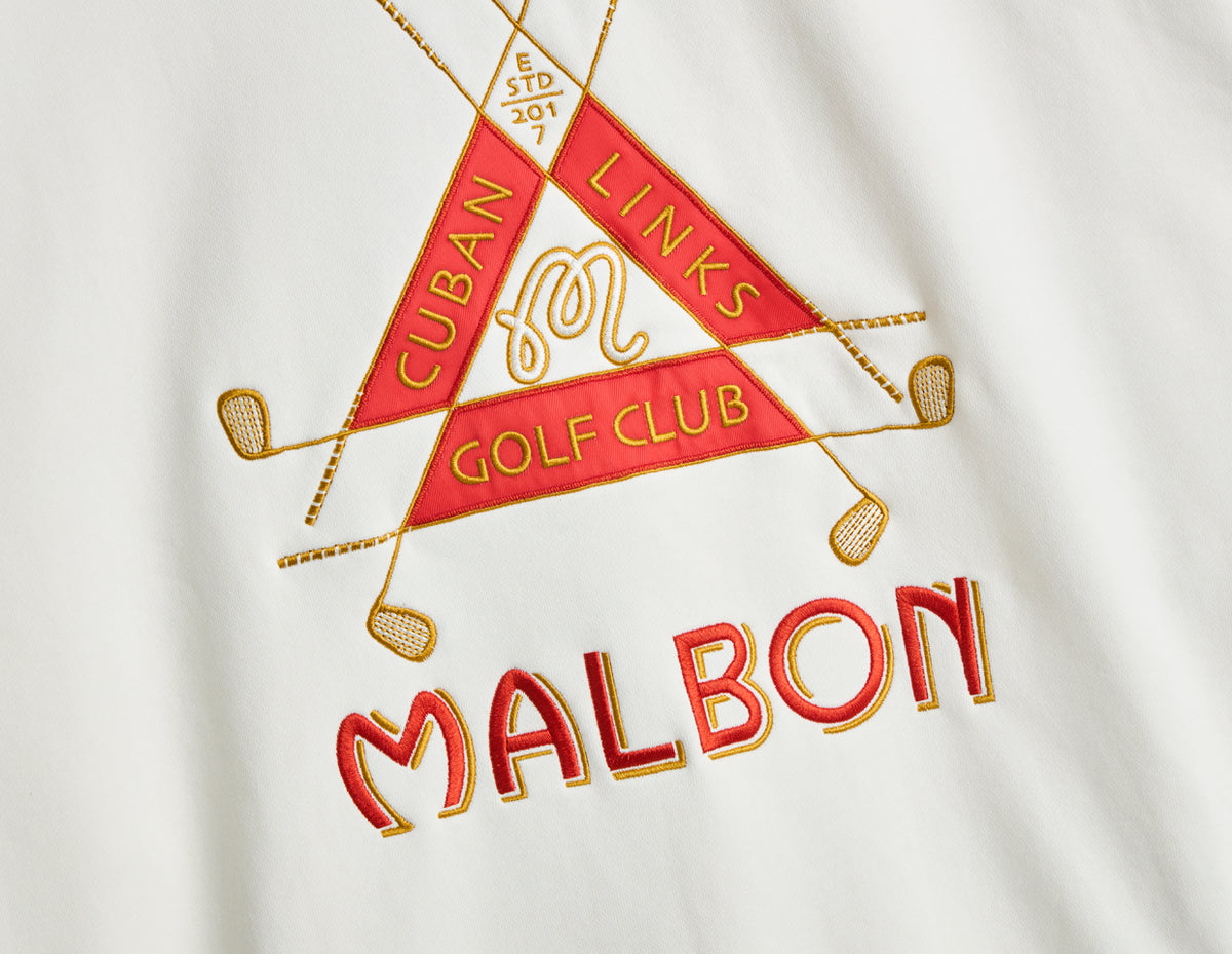 Malbon Trinity Crewneck / Cream
