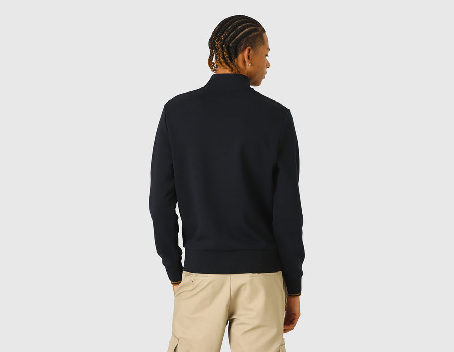 Fred Perry Half Zip Sweatshirt Navy / Dark Caramel