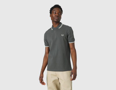Fred Perry Twin Tipped Shirt Field Green / Oatmeal