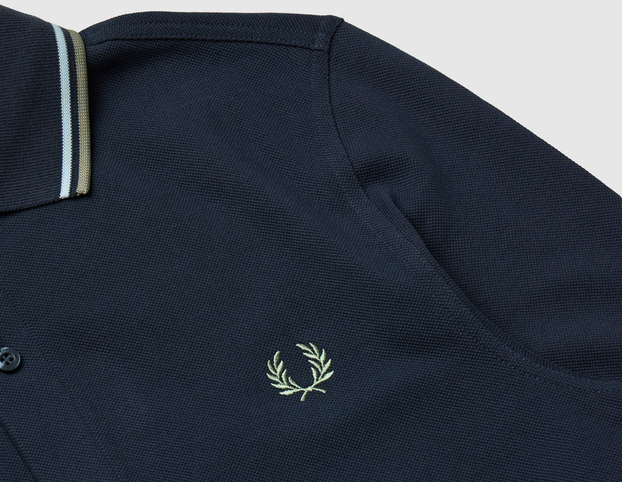 Fred Perry Long Sleeve Twin Tipped Shirt / Dark Airforce
