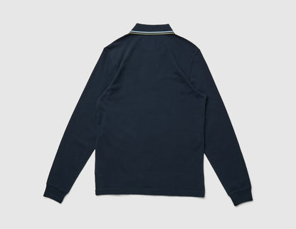 Fred Perry Long Sleeve Twin Tipped Shirt / Dark Airforce