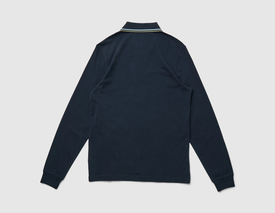 Fred Perry Long Sleeve Twin Tipped Shirt / Dark Airforce