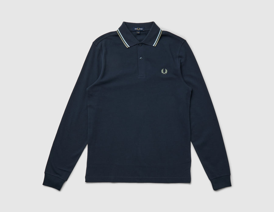 Fred Perry Long Sleeve Twin Tipped Shirt / Dark Airforce