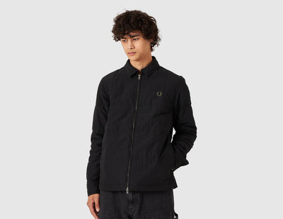 Fred Perry Quilted Overshirt / Black