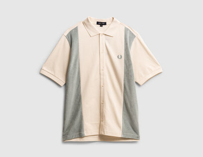Fred Perry Panel Polo Shirt Ecru