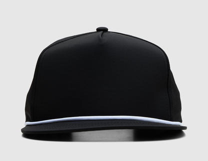 Malbon Poly Rope 5-Panel Hat / Black