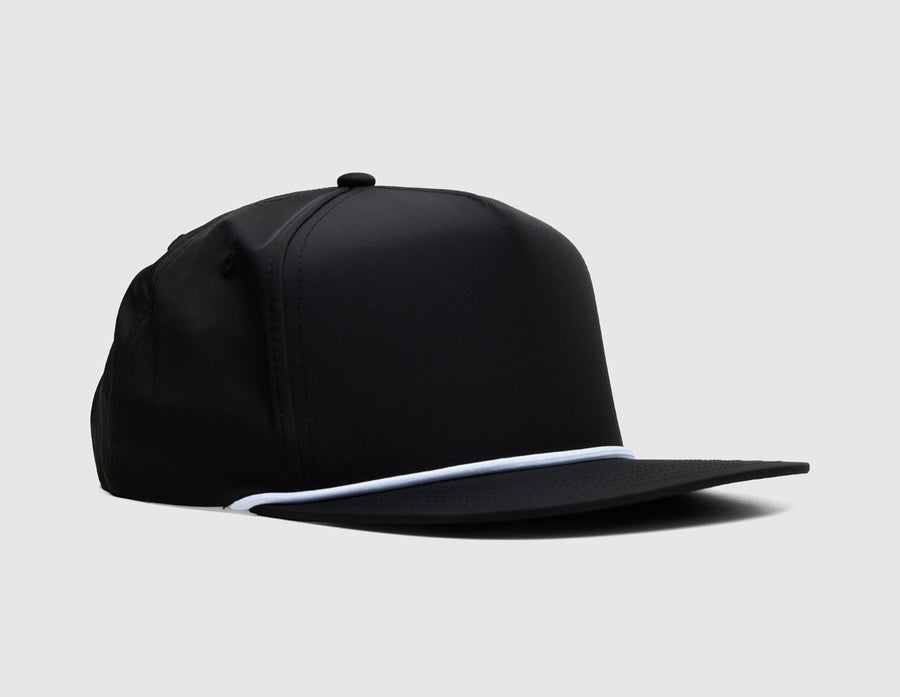 Malbon Poly Rope 5-Panel Hat / Black