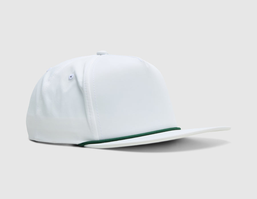 Malbon Poly Rope 5-Panel Hat / White