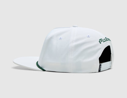 Malbon Poly Rope 5-Panel Hat / White