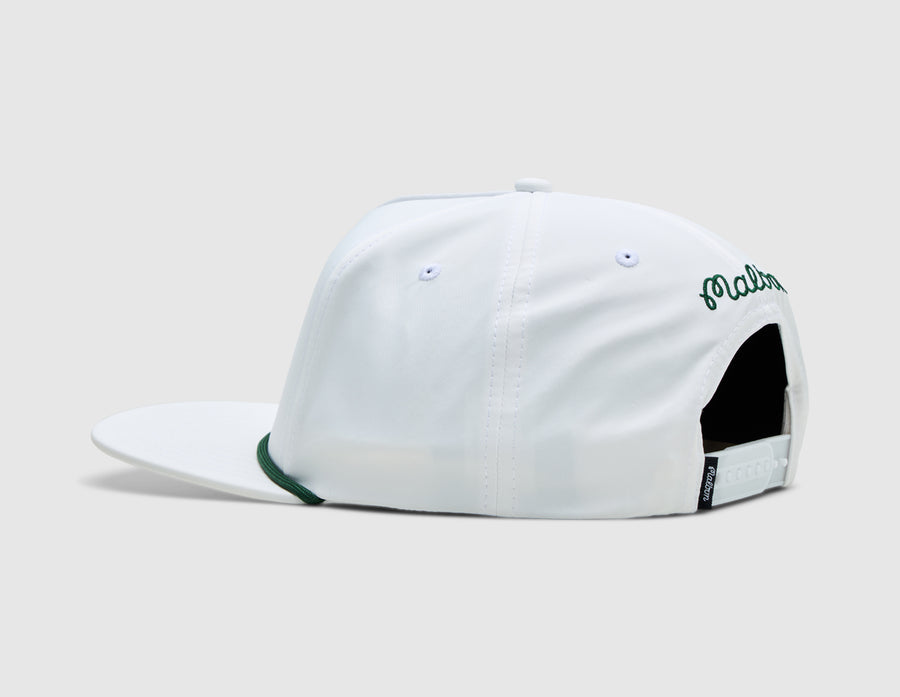 Malbon Poly Rope 5-Panel Hat / White