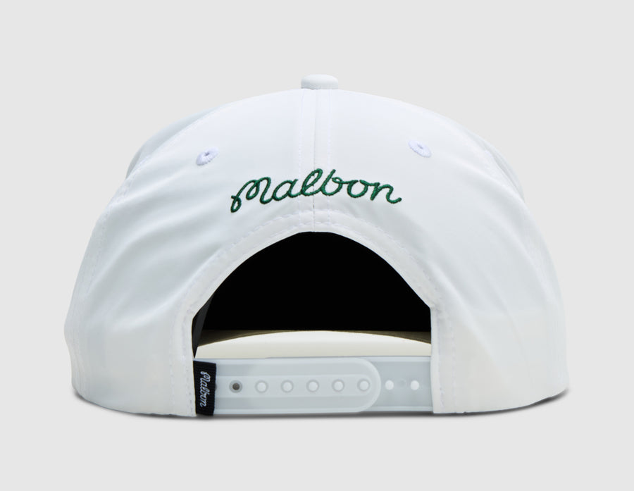 Malbon Poly Rope 5-Panel Hat / White