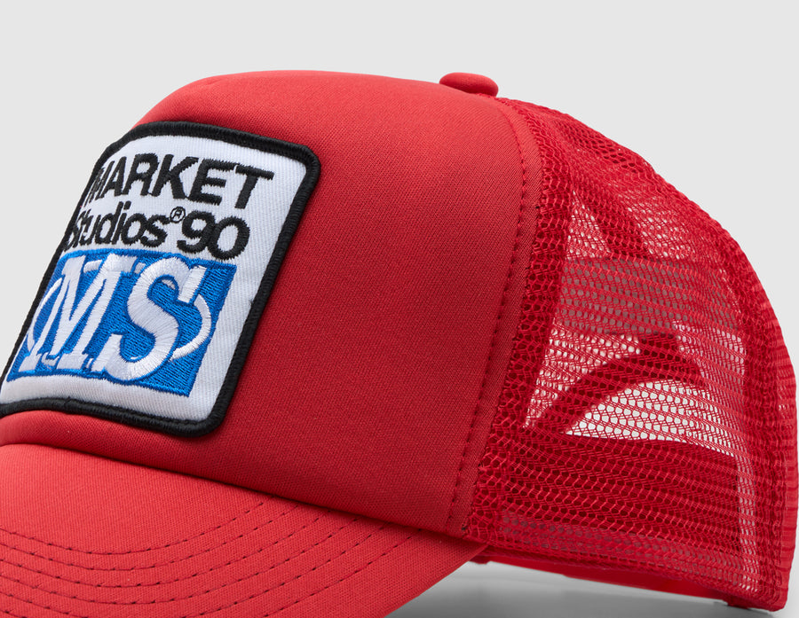 Market 90 Degrees Trucker Hat / Flame Scarlet