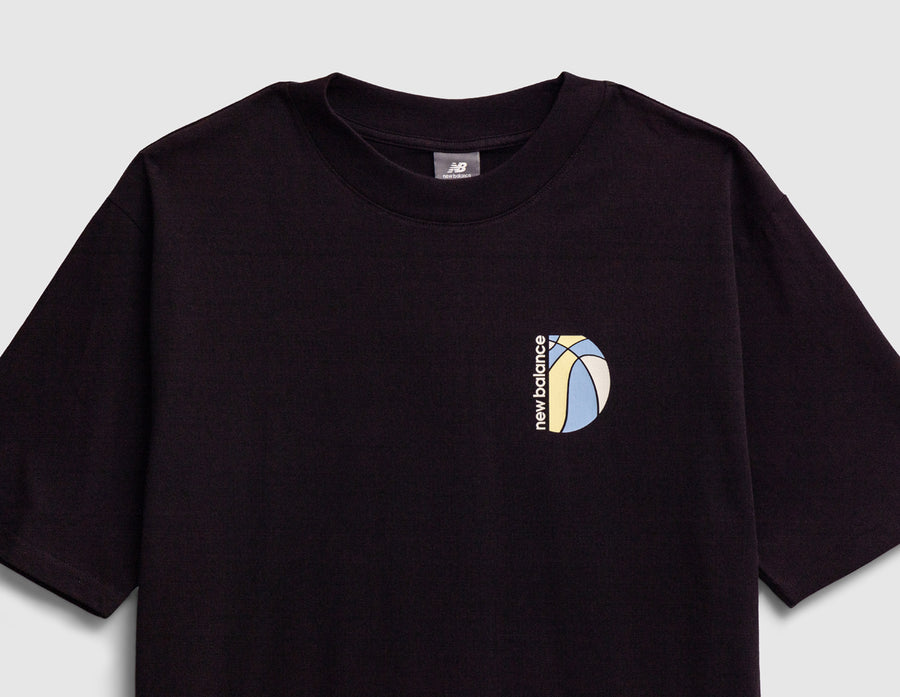 New Balance Hoops Mosaic T-Shirt Black
