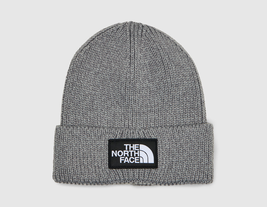 The North Face Logo Box Cuffed Beanie / TNF Heather Grey